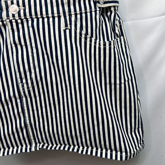 Current Elliott Navy and white denim striped dress size 3 EUC - Picture 8 of 14